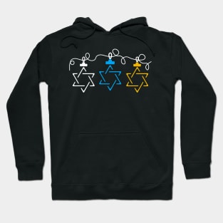 Jewish Star String Dreidel Menorah Chanukah Hanukkah Hoodie